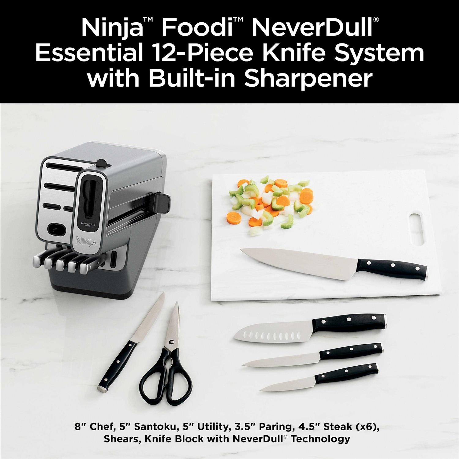 Ninja Foodi Neverdull Essential 12 Piece Knife System With Built In Sharpener Hardwares Online 2134