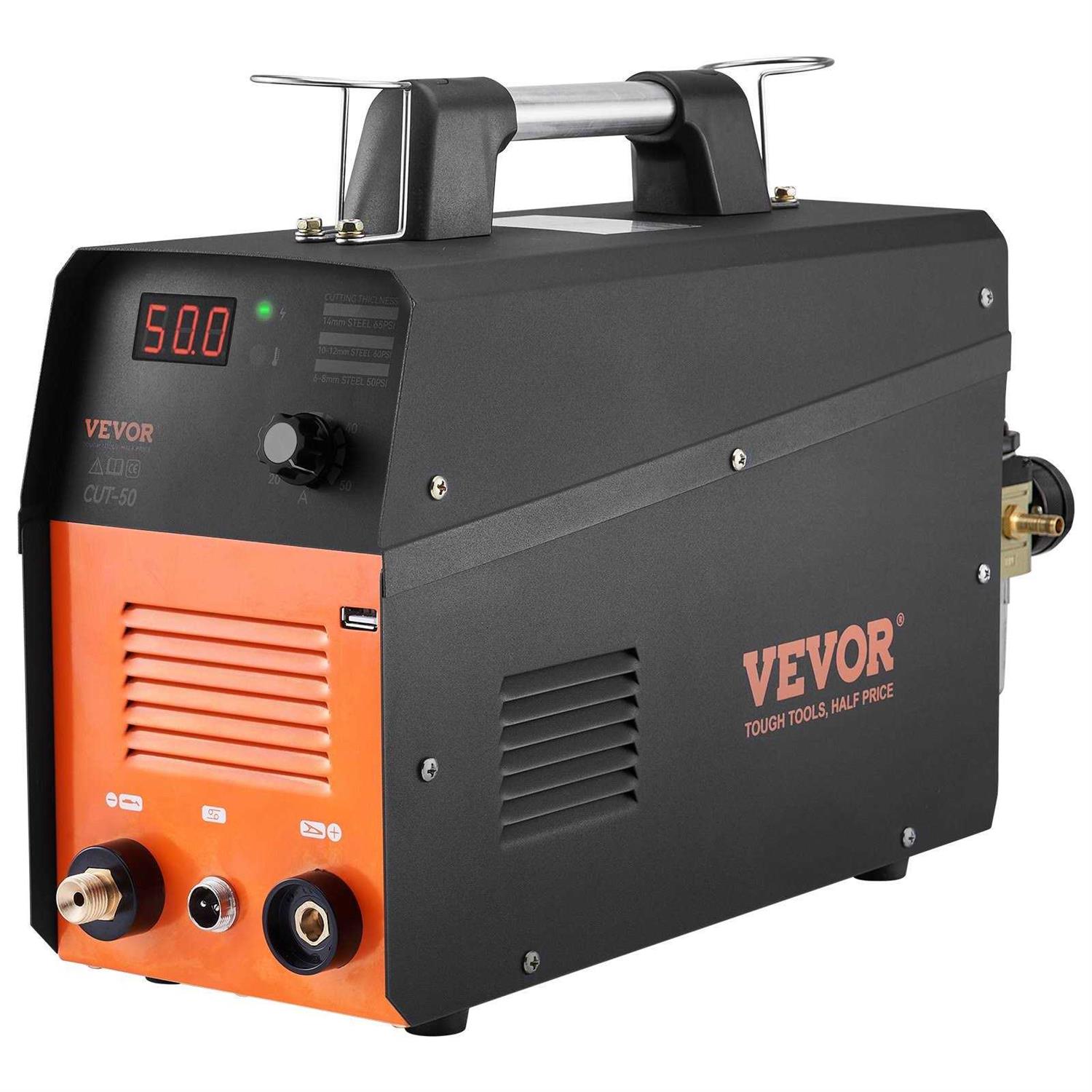 VEVOR Plasma Cutter 50Amp Air Cutting Machine with Plasma Torch 110V ...