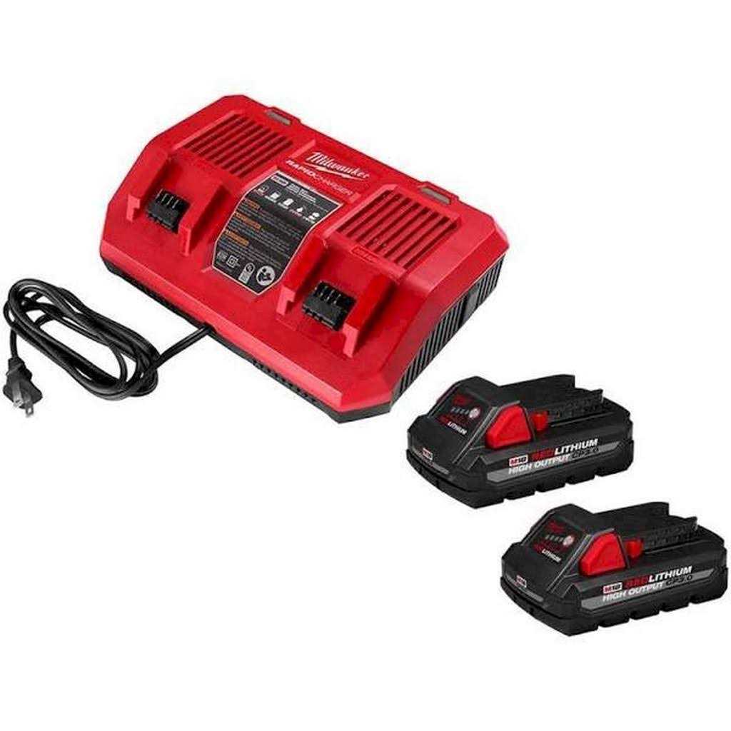 Milwaukee M18 18 Volt Lithium Ion Dual Bay Rapid Battery Charger Battery Pack Hardwares Online 3810