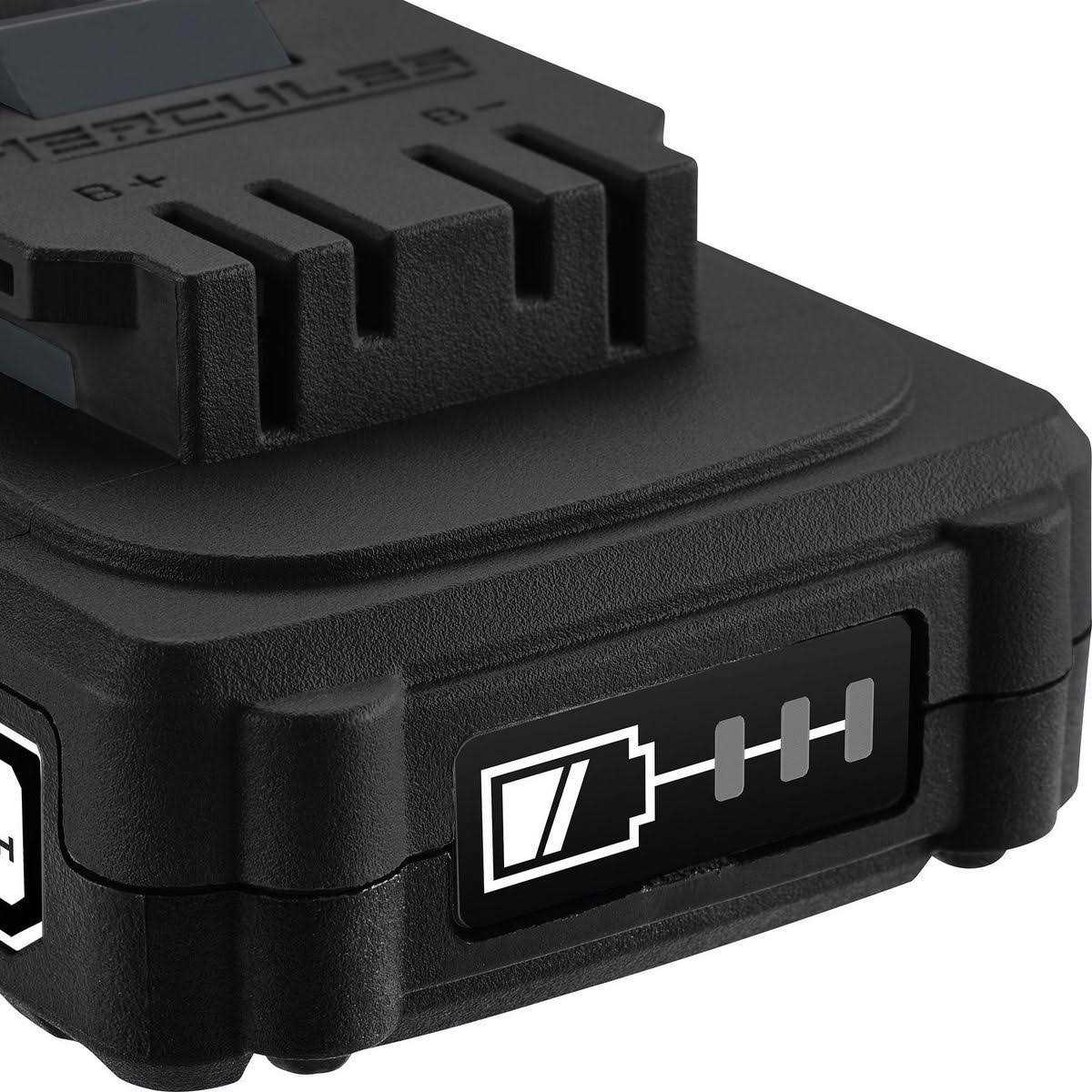 Hercules 12V 2 Ah Lithium-Ion Compact Lightweight Battery - Hardwares ...