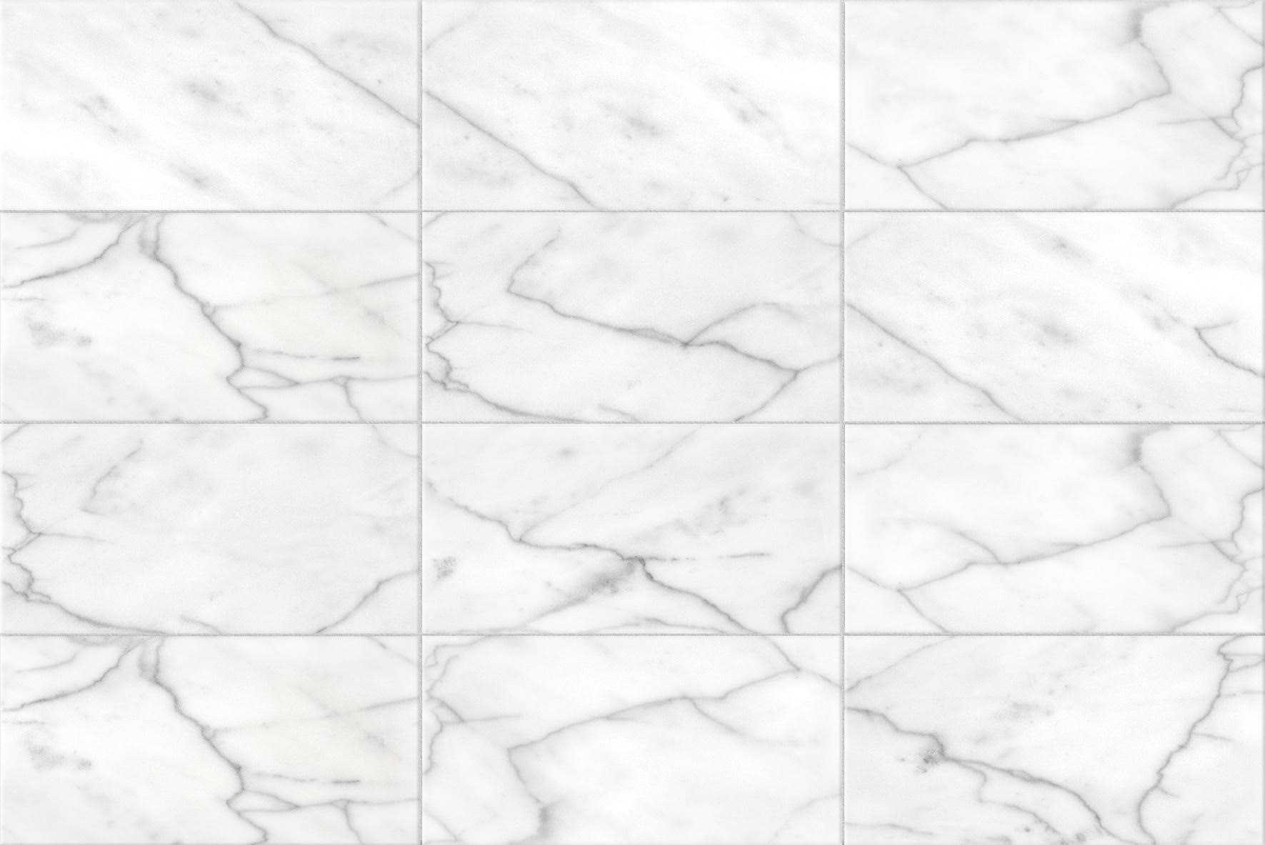 Satori Bianco Glacier Polished Natural Stone Marble Floor & Wall Tile ...