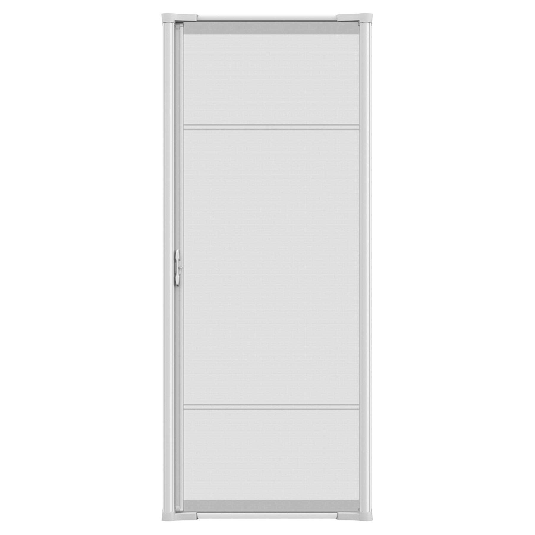 Larson Brisa White Retractable Screen Door Single - Hardwares online store