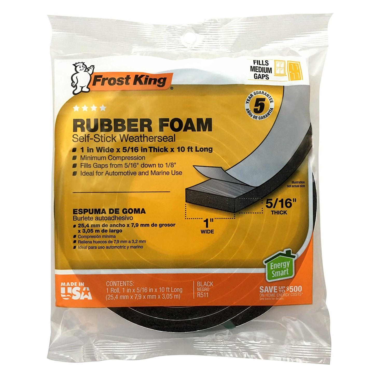 Frost King Sponge Rubber Foam Tape R511H - Hardwares Online Store